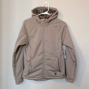 NWT Spyder Soft Shell Sherpa Lined Hooded Jacket